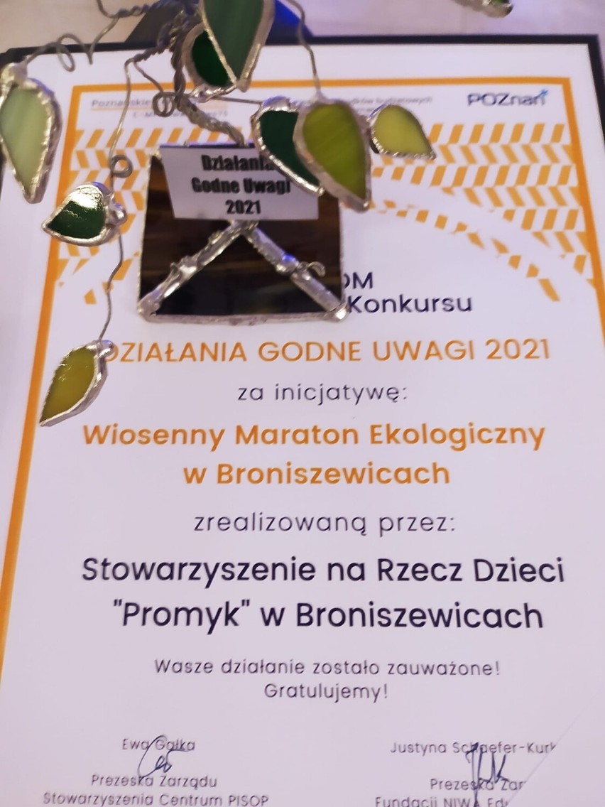 Stowarzyszenie w 2021 roku otrzymało cenne nagrody, będące potwierdzeniem dobrze wykonanej pracy