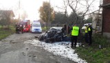 Wypadek w gm. Rząśnia. Kierowca w stanie ciężkim trafił do szpitala w Łodzi