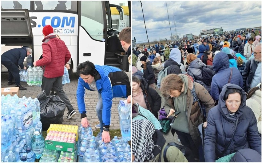 Autobus z Wałbrzycha pojechał na granicę w Przemyślu zawieźć pomoc dla Ukraińców od wałbrzyszan