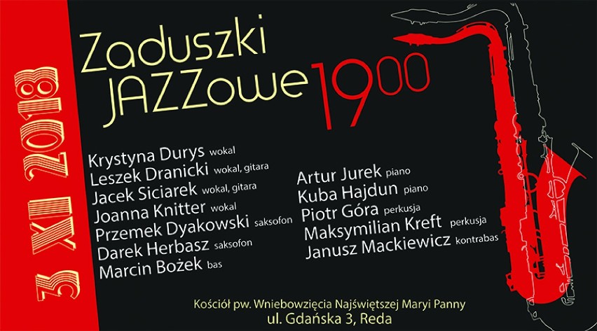 Zaduszki Jazzowe 2018 w Redzie. Zagrają m.in. Krystyna Durys i Leszek Dranicki