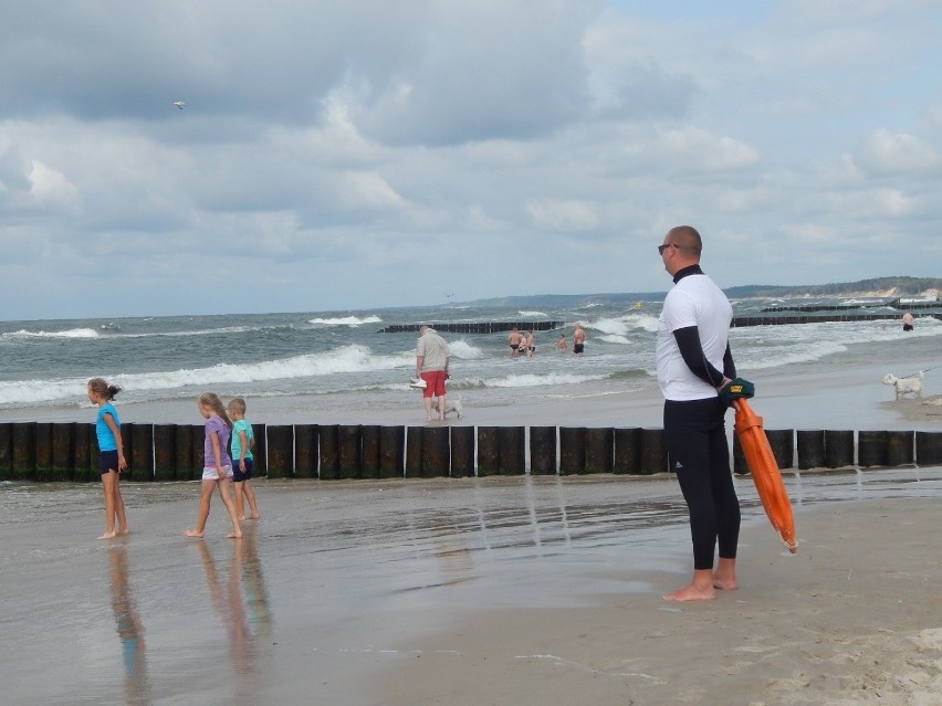 Incydent na plaży w Ustce