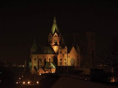 W sobotę czeladzka świątynia została pięknie oświetlona