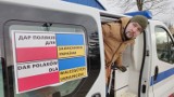 Pomoc dla Ukrainy: Z lotniska w Piotrkowie wyjechał konwój z zaopatrzeniem medycznym i sprzętem zasilającym ZDJĘCIA