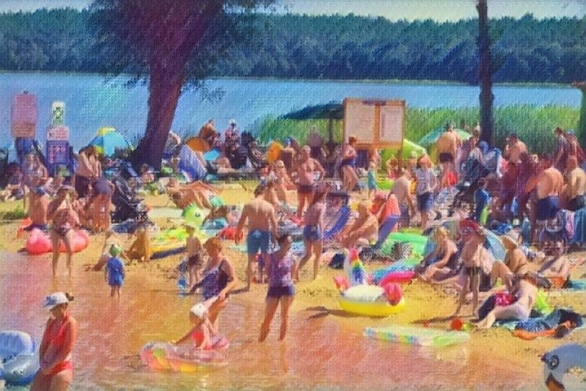 Mamy dla Was niespodziankę. "Pomalowaliśmy" Was, jak wypoczywaliście w ostatni weekend nad jeziorem Niesłysz.
