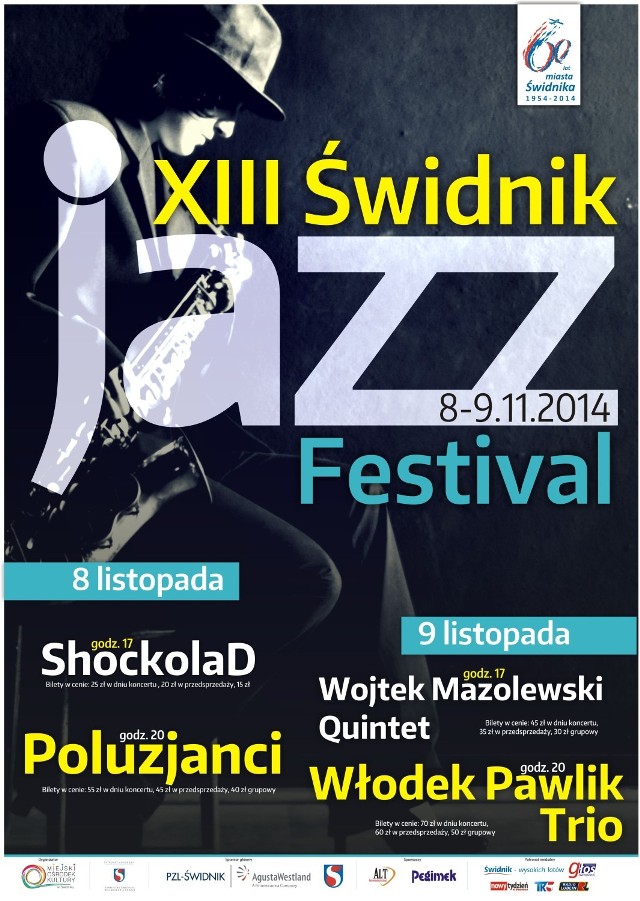 Miejski Ośrodek Kultury w Świdniku zaprasza w dniach 8-9 listopada na Świdnik Jazz Festival