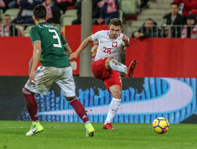 Jakub Świerczok pięknie przywitał się z reprezentacją w meczu Polska - Rosja.