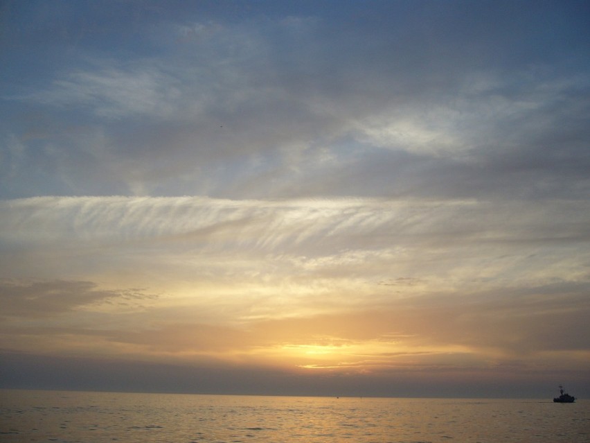 Zachód słońca nad Morzem Bałtyckim Fot. Piotr Drozdowicz