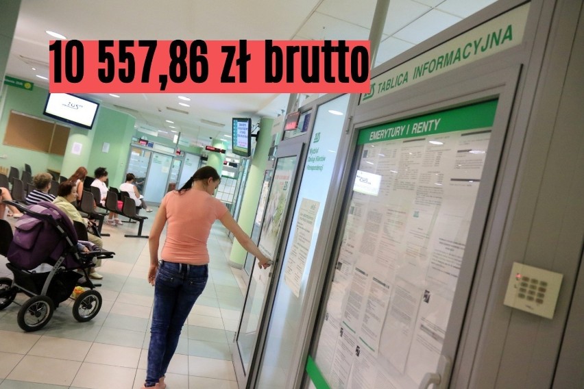 Oddział ZUS w Toruniu wypłaca emeryturę o wartości 10 557,86...