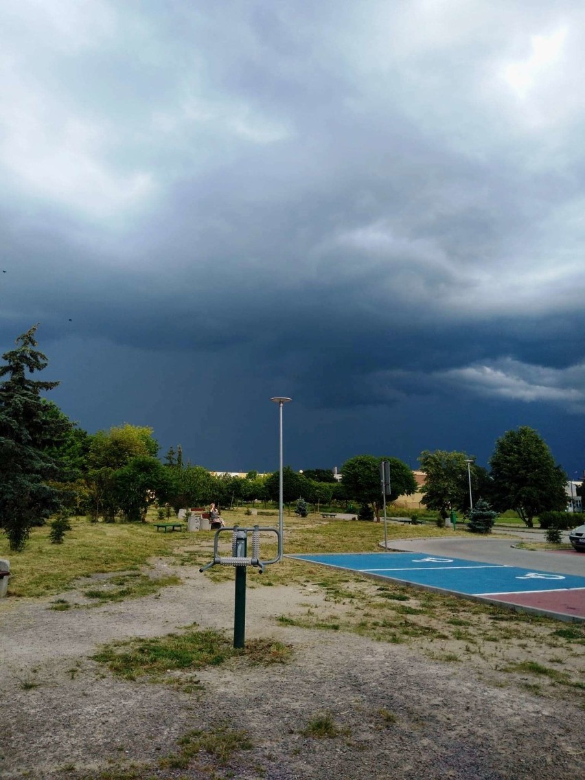 Chełm. Zobaczcie jak wyglądał chełmski park tuż przed burzą