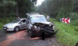 Wypadek w Połomii. Dwie osoby odwiezione do szpitala