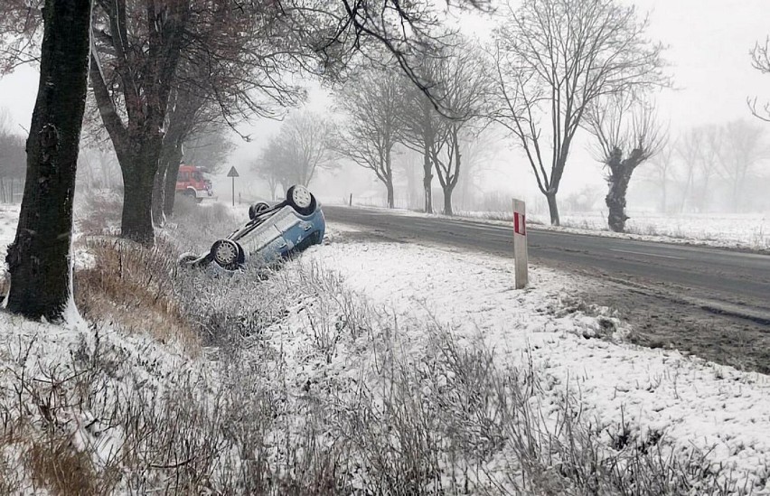 Wypadek w Płowcach na DK 62