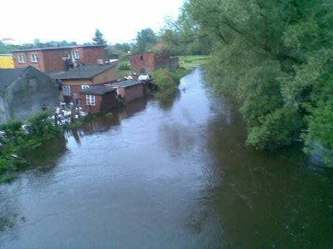 Rajsków, widok na rzekę z ul Łódzkiej