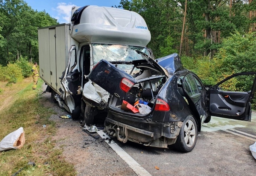 Wypadek na trasie Kwidzyn - Sztum