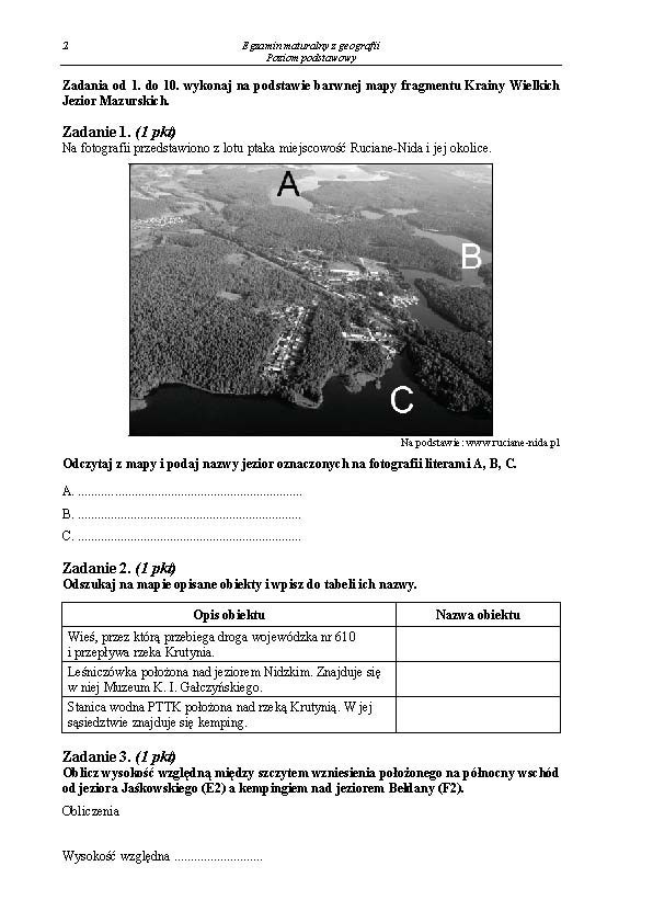 Matura 2013: Geografia - poziom podstawowy i rozszerzony [ARKUSZE, PYTANIA, ODPOWIEDZI]