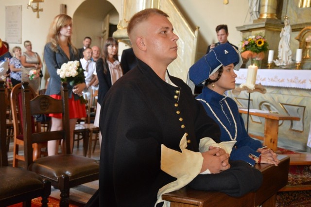 Kasztelanic Michał poślubił białogłową Malwinę. Rycerski ślub w kościele św. Michała Archanioła
