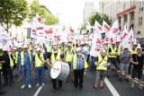 Protesty w Warszawie. Górnicy i energetycy manifestują w centrum stolicy. ''Boimy się o przyszłość, o miejsca pracy''