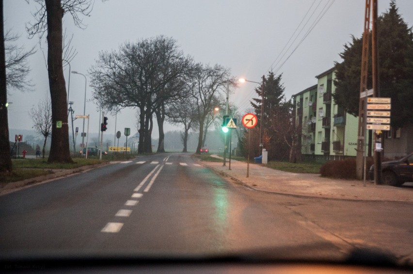 Sygnalizacja w Kaźmierzu przez długi czas była niewidoczna...