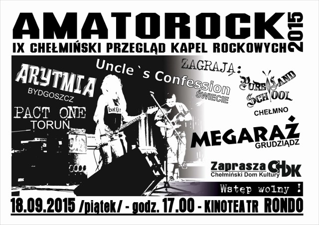 X Chełmiński Przegląd Kapel Rockowych Amatorock' 2015