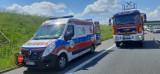 Wypadek na A4 między Brzeskiem a Tarnowem. Ranny motocyklista