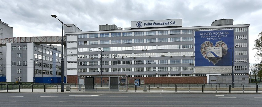 Na obecnych terenach Polfy Warszawa przy rondzie...