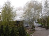 Pożar w Stobcu. Palił się drewniany dom