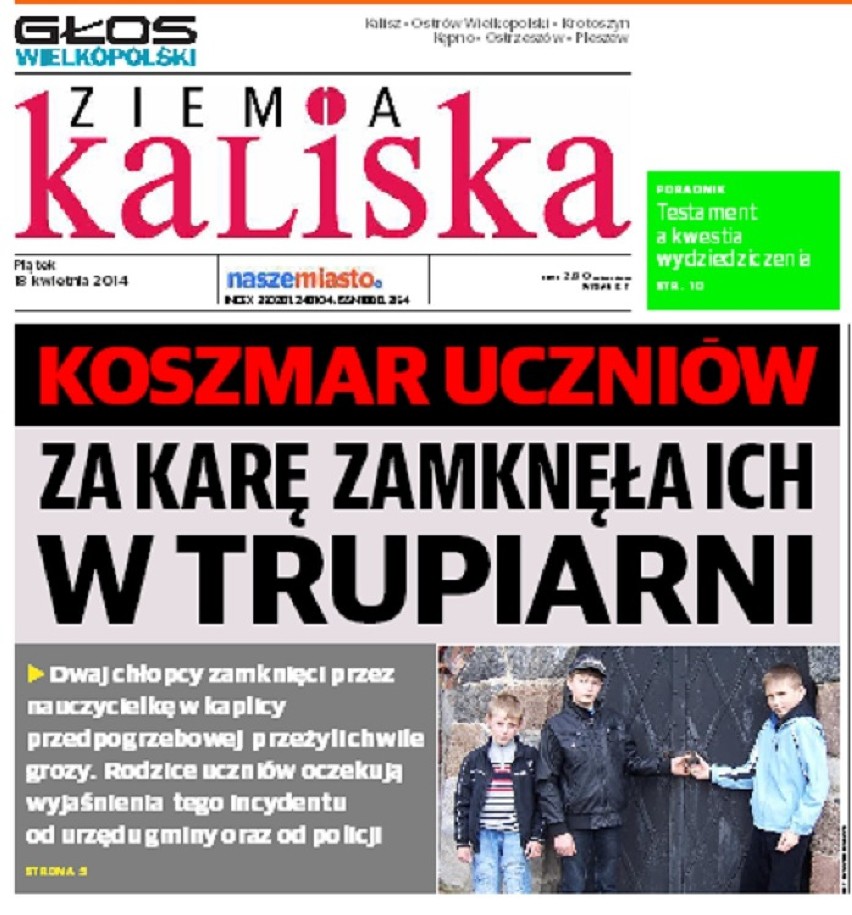 Okładka najnowszego wydania Ziemi Kaliskiej