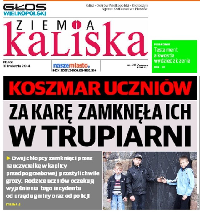 Okładka najnowszego wydania Ziemi Kaliskiej