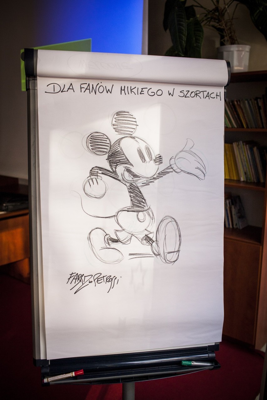 Rysownik Disneya- Fabrizio Petrossi szkicuje w Warszawie