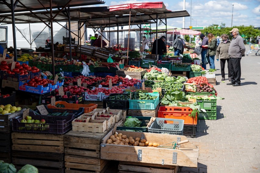 Ceny truskawek 21 maj 2020 Białystok giełda ryneczke