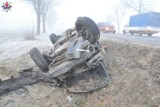 Wypadek na DK-2 w m. Hola. Kierowca stracił panowanie nad pojazdem