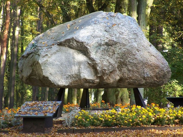 Kamień w Parku XXX-lecia