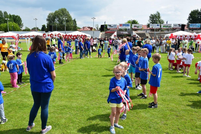 Spartakiada Przedszkolaków z okazji Dnia Dziecka w Ostrowie Wielkopolskim