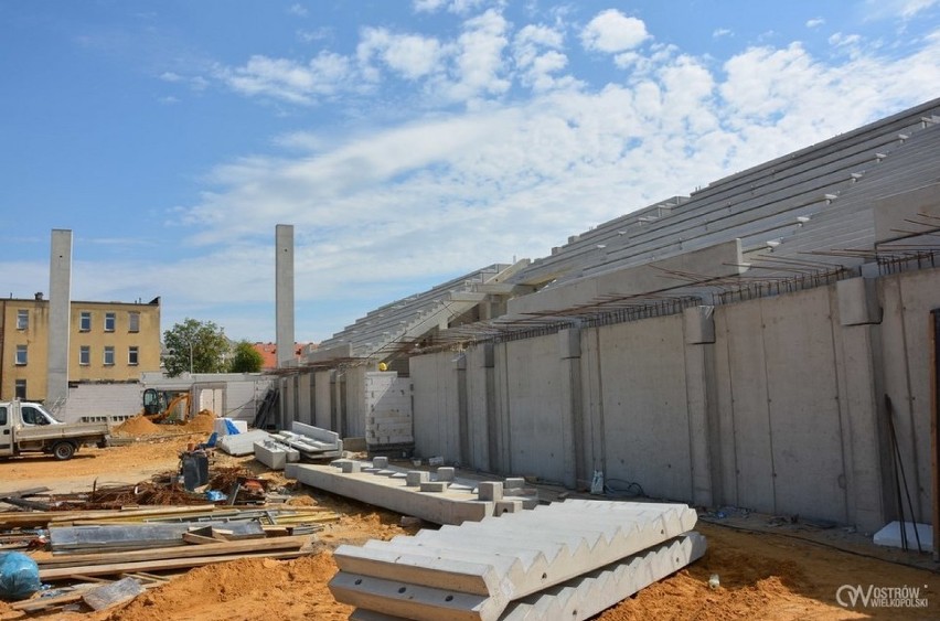 Arena Ostrów - prace na budowie trwają już ponad trzy miesiące