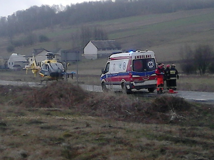 Wypadek w pobliżu miejscowości Chełm