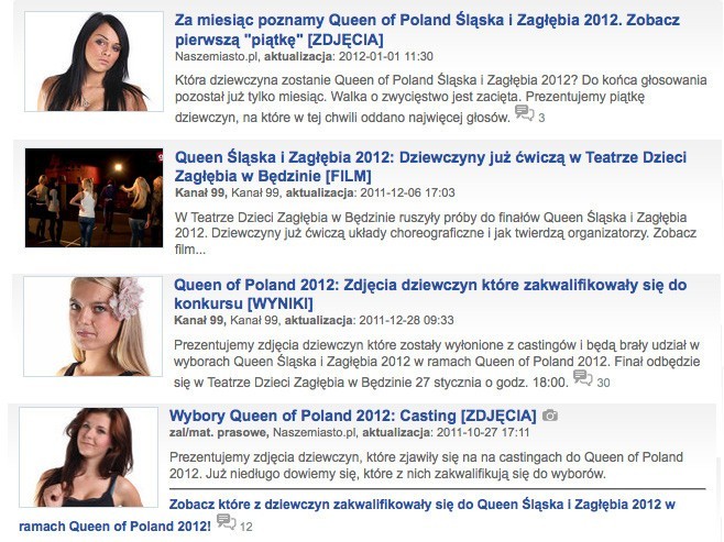 6. Queen of Poland 2012

Prezentujemy zdjęcia dziewczyn...