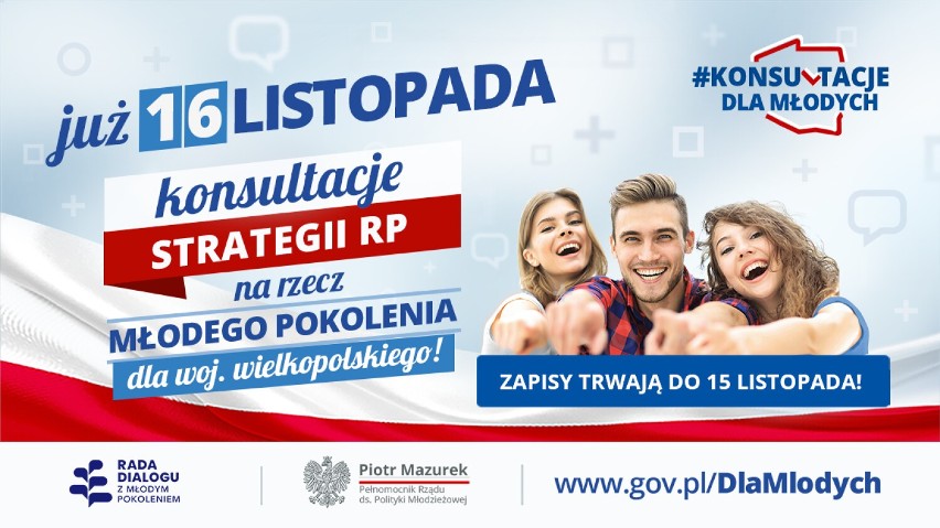 Konin. Rząd zaprasza młodzież z województwa wielkopolskiego na konsultacje. Powstanie "Strategia na rzecz Młodego Pokolenia"