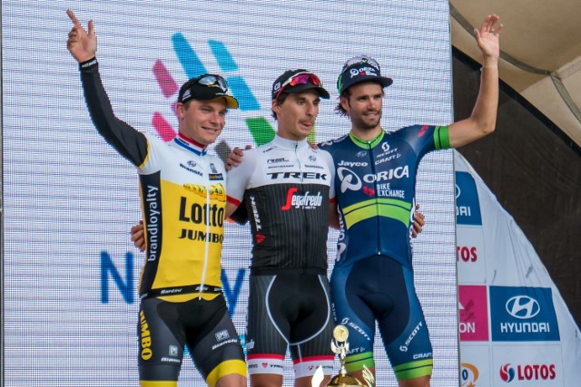 Zwycięzca trzeciego etapu Tour De Pologne, włoch Niccolo Bonifazio