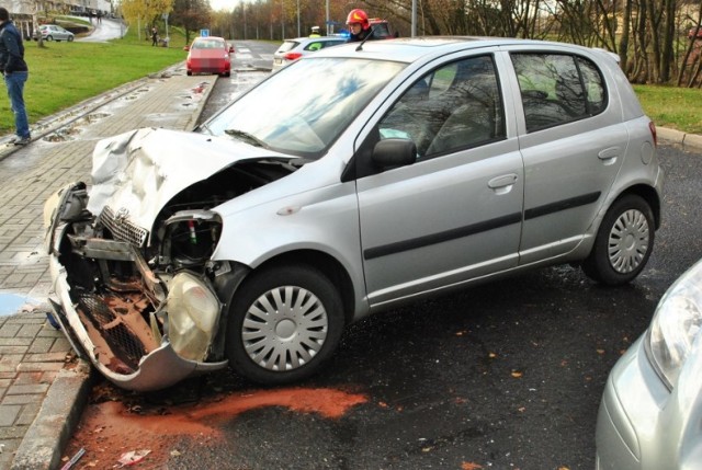 Wypadek "elki" w Jastrzębiu-Zdroju przy ulicy Północnej