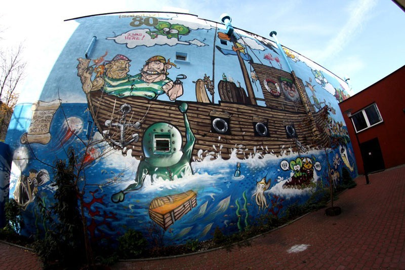 Chorzów: Powstał mural obok Urzędu Miasta. Naprzeciwko Jagiellońskiej