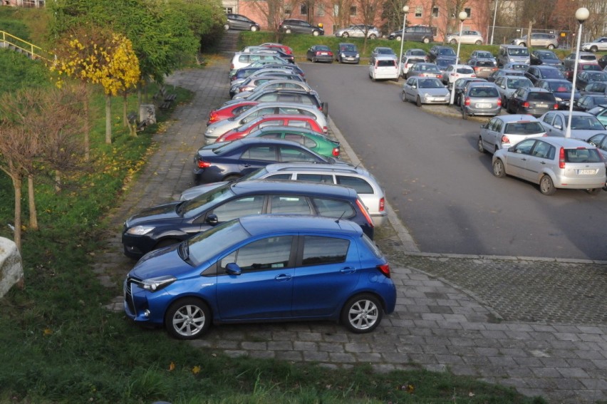 Parking zaczyna się zapełniać tuż przed godz. 7.00. Ok....