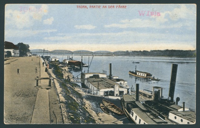Toruński port na początku XX wieku.
