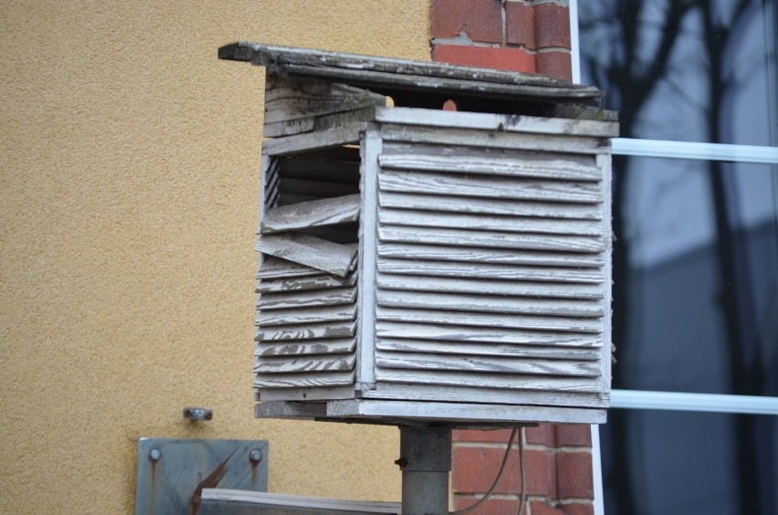 Co powiat trzyma w oknie na piętrze? Dlaczego nie naprawia sypiącej się budki (ZDJĘCIA)