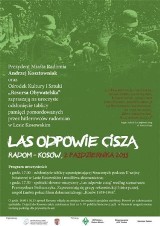 Podradomski Kosów upamiętni ofiary wojny. Spektakl "Las odpowie ciszą"