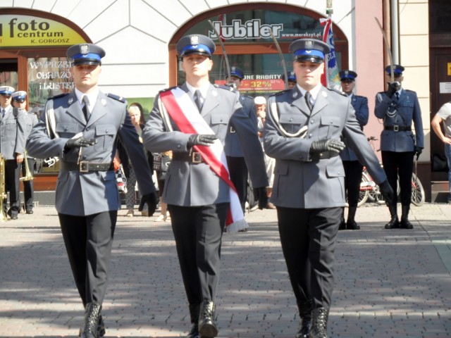 Policja w Lublińcu: Uroczystość nadania sztandaru