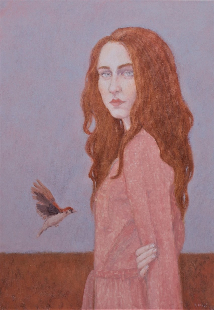 Katarzyna Oczoś, olej, płótno, 70x50 cm