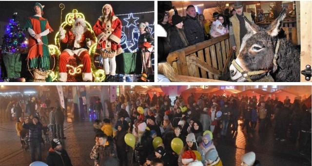 Na inowrocławskim Rynku odbyła się "przedświąteczna" impreza, podczas której otwarto Kujawską Szopkę Bożonarodzeniową