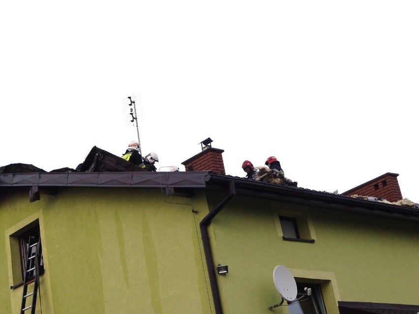 Pożar domu w gminie Brąszewice