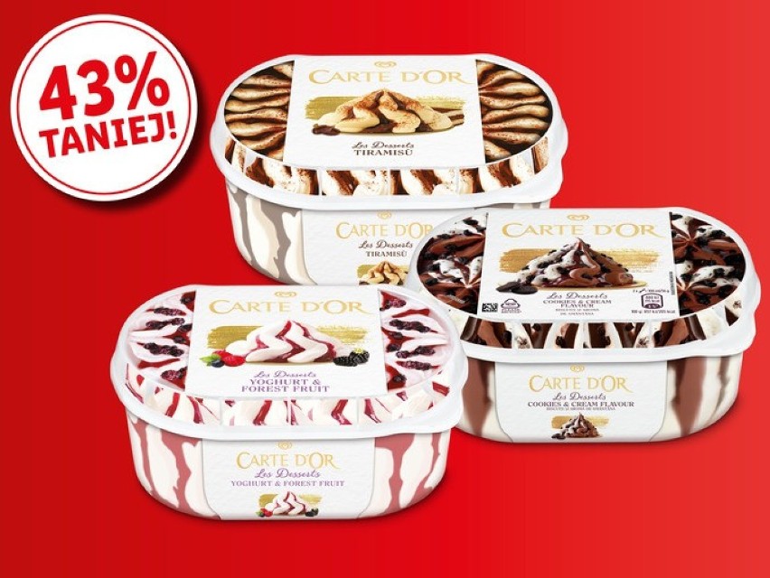 Lidl

ALGIDA Carte D’Or
43% TANIEJ
8,99 zł zamiast 15,99...