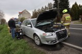 Wypadek w Lipcach. Dwie osoby poszkodowane, tworzą się korki