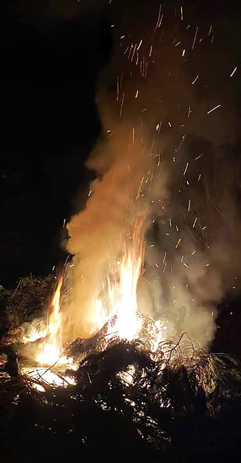 Nocny ogień w podsądeckiej miejscowości nad Dunajcem